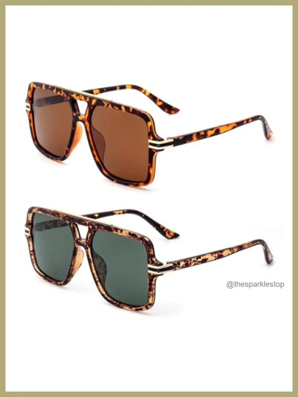 Women's Oversized Aviator Polarized Sunglasses UV400 Protection Driving Retro